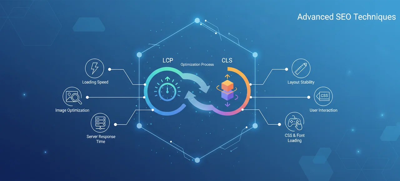 Core Web Vitals optimization for LCP and CLS – featured image