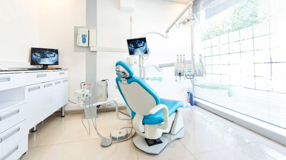 Modern dental surgery treatment room